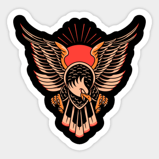 brave eagle tattoo Sticker